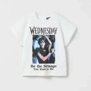 Zara kids Wednesday Addams tshirt